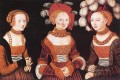 Princesas sajonas Sibila Emilia y Sidonia Renacimiento Lucas Cranach el Viejo